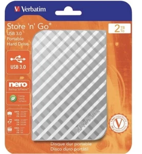 Verbatim Store 'n' Go 2 TB External Hard Drive USB 3.0 nero backup Software - Picture 1 of 3