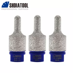 1pc 10mmx25mm Diamond Milling Finger Bit Mill Grinding Rod Polish Edge Hole Saw - Picture 1 of 10