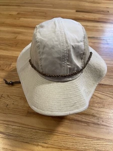 Duluth Trading Safari Fishing Bucket Hat Strap Canvas Khaki Tan Adult Large - Picture 1 of 8