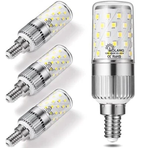 E12 Led Bulbs12w Led Candelabra Bulbs100 Watt Equivalent Daylight White 6000k Ch - Picture 1 of 7