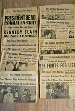 JFK Assassination, (10) newspapers. The Dallas Times Harold. 