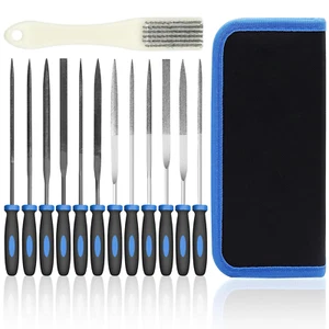 13Pcs Metal Needle File Set Small Hardened Carbon Steel Mini Hand Metal Tools - Picture 1 of 12