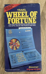 Vintage Travel Size Wheel of Fortune Game Pressman  1988 Complete - Picture 1 of 6