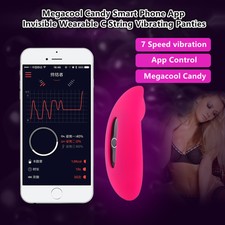 Megacool Candy APP Bluetooth Remote Invisible Wearable C String Vibrating Panty