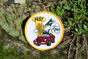 VINTAGE AUTOMOTIVE CLUB AUFNÄHER / ABZEICHEN # PC AMERICA PORSCHE FEST STUTTGART FLT - Bild 1 von 2