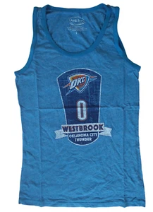NBA OKC Thunder "Westbrook 0" Womens Size Large Blue Tank Top - Picture 1 of 1