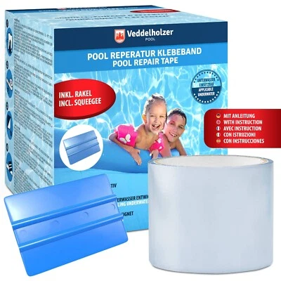 Pool Reparaturset wasserdichtes Unterwasser Klebeband 10 cm x 150 cm Flex Tape - Bild 1 von 4