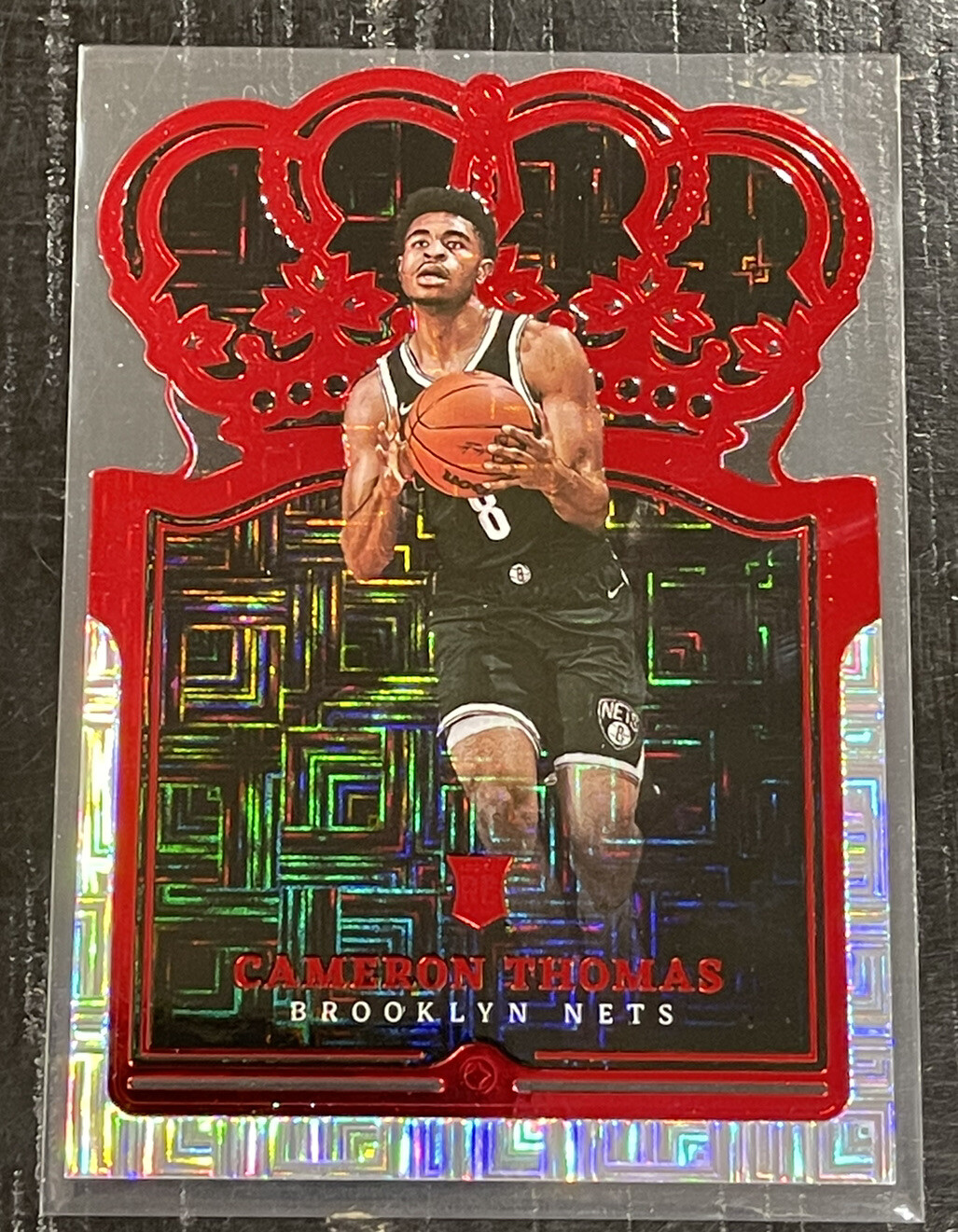 2021-22 Panini Crown Royale Cameron Thomas RED ROOKIE Asia Parallel RC #25 Nets
