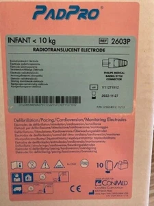 (Box of 10) ConMed PadPro Electrode # 2603P, Expiration 11/27/2022 - Picture 1 of 1