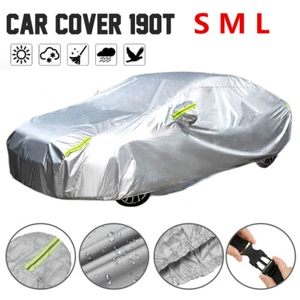 Universal Auto Full Car Cover Rain/UV/Dust Resistant for Small Hatchback 3-Size - Picture 1 of 20