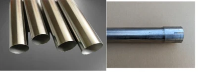 Tubo acciaio inox AISI 304 scarico marmitta CON MANICOTTO 1 METRO VARI DIAMETRI - Immagine 1 di 2