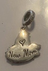 Chamilia ~NESTING NEW MOM~ Swarovoski & Sterling Silver Dangle Bead 2025-1872 - Picture 1 of 6