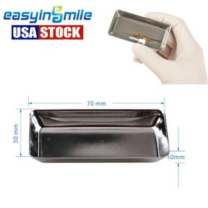 EASYINSMILE Dental Instrument Tray Endo File Micro Brush Holder Stainless Steel - Picture 1 of 9