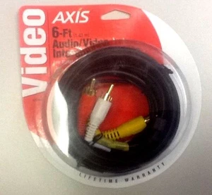 Axis 6-ft Audio/Video Cable Interchanging Gold Series New In Sealed Packaging - Picture 1 of 2