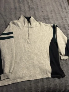 Vintage M.E Sport Mens Shirt 3XL Long Sleeve Classic Fit 1/4 Zip Casual - Picture 1 of 4