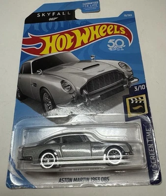 2018 HOT WHEELS FACTORY SEALED SET SCREEN TIME SERIES 1963 ASTON MARTIN DB5 NEW - Image 1 of 2