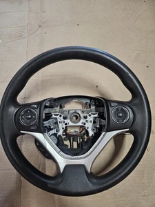 2012-2015 Honda Civic Oem Black Rubber Steering Wheel Controls 78500 TR0 - Picture 1 of 3