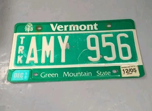 License Plate Vermont Green Mountain State Maple Tree # AMY 956 Expired - Bild 1 von 9