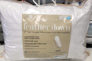 Charter Club 360 Down & Feather Chamber  Soft Density  One Queen Pillow - Picture 1 of 4