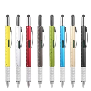 Screwdriver Ruler Gadgets Ballpoint Pen Multi-functional Pen Capacitive Pen - Photo 1/20