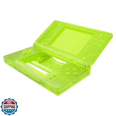 eXtremeRate Clear Lime Green Replacement Full Housing Shell for Nintendo DS L - Image 1 of 4
