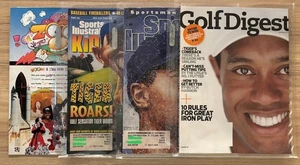 Lot (4) Tiger Woods Magazines 1996-2009 SI, SI Kids, Golf Digest, Lifetouch Zoom - Picture 1 of 10