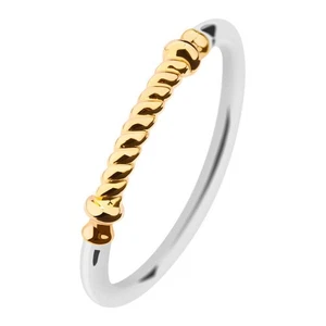 Paul Hewitt Ring PH-FR-PRo-SG-54 Starboard Damen Gr. 54 / 17 Farbe silber - gold - Bild 1 von 3