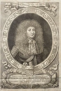Friedrich I. v. Sachsen-Gotha-Altenburg Herzog Thüringen Portrait Kupfers 314620 - Bild 1 von 1
