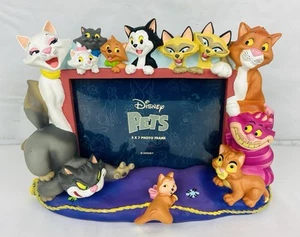 Vintage Disney Pets Cat 3D Picture Heavy Photo Frame 11" x 8.5" Cheshire Duchess - Picture 1 of 9