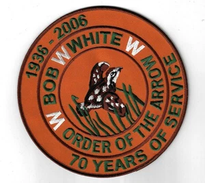 Bob White Lodge 87 1936-2006 70 Yrs. Of Service Flap BRN Bdr Georgia-Carolina GA - Picture 1 of 1