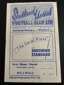 Reserves - Southend United V Watford - 1954/1955 - Football Combination - Picture 1 of 1
