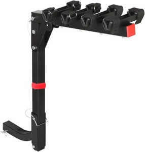 4 Bike Carrier Rack, Tow Bar Bikes Boot Rear Racks Car Hitch Trunk Bicycle Carri - Picture 1 of 7