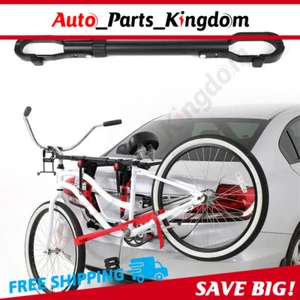 60-80cm Roof Rack Bicycle Carrier Cross Bar Top Bike Tube Frame Adapter Steel - Imagen 1 de 11