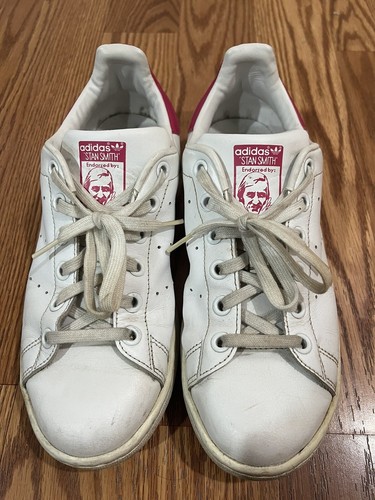? Sneakers Adidas Stan Smith GS bianche rosa grandi per bambini taglia 5 anni donna taglia 7 ?