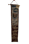 Boyds Bears How Do I Love You Tapestry Wall Hanging Size:  7-1/4" x 40"