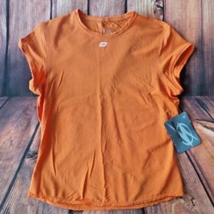 SUGOi Womens Performance Sports Orange Short Sleeve Shirt NWT size L ~$40~ - Picture 1 of 3