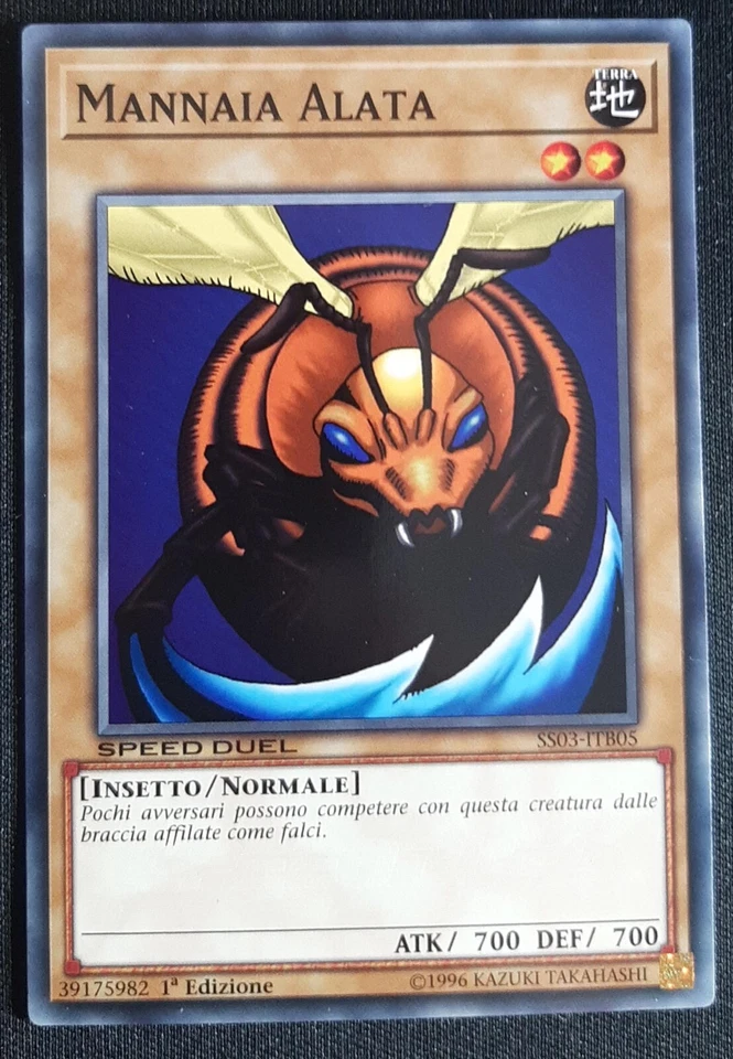 MANNAIA ALATA Comune in Italiano SPEED DUEL (Winged Cleaver) SS03-ITB05 YUGIOH - Immagine 1 di 1