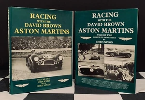 SIGNED CHRIS NIXON RACING WITH DAVID BROWN ASTON MARTINS VOLUME 1 & 2 BOOK SET - Imagen 1 de 12
