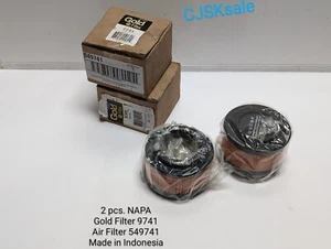 2 pcs. NAPA Gold Filter 9741 Air Filter 549741 Made In Indonesia ( NEW). - Picture 1 of 6