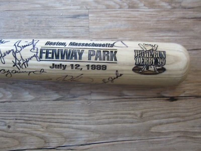 1999 Home Run Derby Autograph Signed Bat Ken Griffey Jr Mark Mcgwire Sammy Sosa - Image 1 of 4
