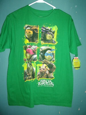 NWT (2) Teenage Mutant Ninja Turtles (TMNT) T-shirts (green and red)   Size XL - Image 1 of 4