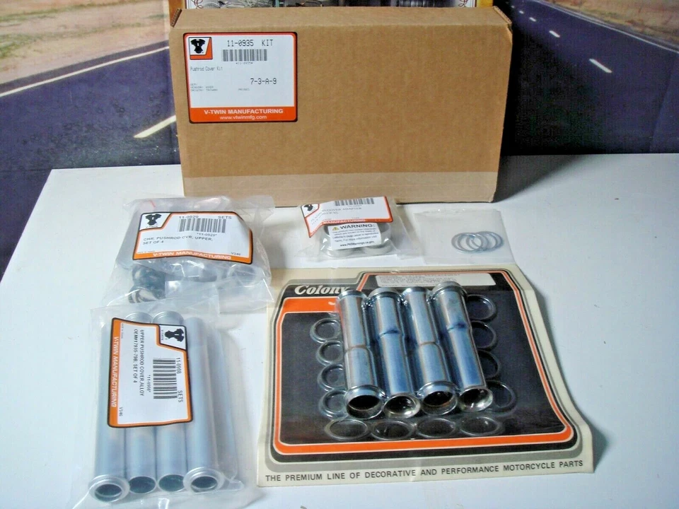 Kit Cubierta Varilla Empuje Harley XL Sportster 1990-03 1200 883 Cromo V-Twin 11-0935 Z9 Foto 1 de 4