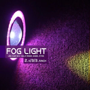 2* Lámpara antiniebla LED púrpura proyector ojo de ángel luz anillo halo para Honda Civic - Imagen 1 de 9