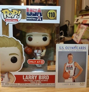 Funko Pop Larry Bird USA Target Dream Team Basketball 2021 und 1992 Karten Lot !!! - Bild 1 von 2