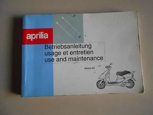 Betriebsanleitung Aprilia Amico 50 usage et entretien owner´s manual - Picture 1 of 1