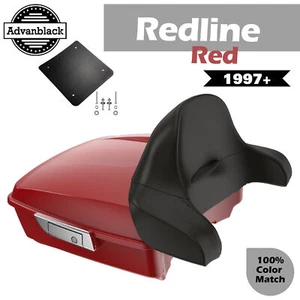 Rushmore Chopped Tour Pack Envoltura Alrededor REDLINE ROJO Para Harley/Softail 97+ - Imagen 1 de 12