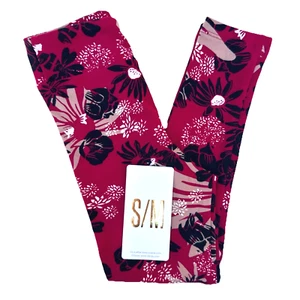NEW Lularoe Leggings Girls S/M (sz 2-8) Colorful Floral Buttery Soft Stretch - Picture 1 of 9