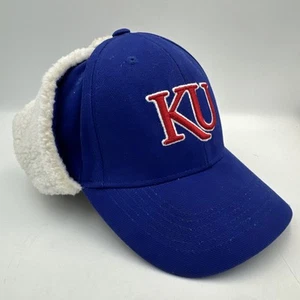 Rare vintage KU Jayhawk Ear Flap Trooper/Hunting Style Elmer Fudd Ball Cap - Bild 1 von 24