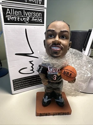 McDonalds 76ers Allen Iverson Bobbing Head Azul 2002 MVP Bobblehead Wobbler Foto 1 de 4