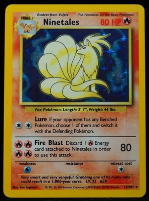 Ninetales #12 NM Error Pokemon Card - Image 1 of 3